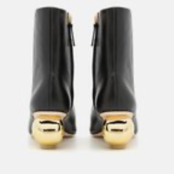 cult gaia leather boot with architectural heel - Picture 2 of 7